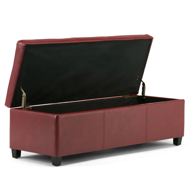 Simpli Home Avalon Storage Ottoman Bench,Assembled