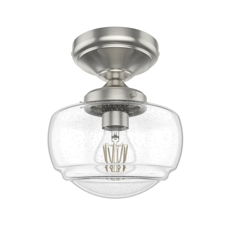 Hunter Fan Hunter Saddle Creek 1 Light Mini Flush Mount Ceiling Light Fixture