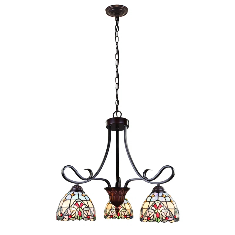 Bondi 3 - Light Glass Dimmable Classic / Traditional Chandelier