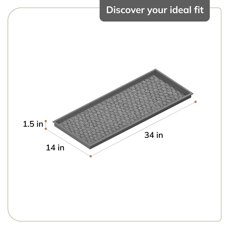 Anji Mountain Eco-Friendly Rubber Boot Tray for Muddy Shoes, Garden Tools, and Pet Supplies (Available in Multiple Sizes)
