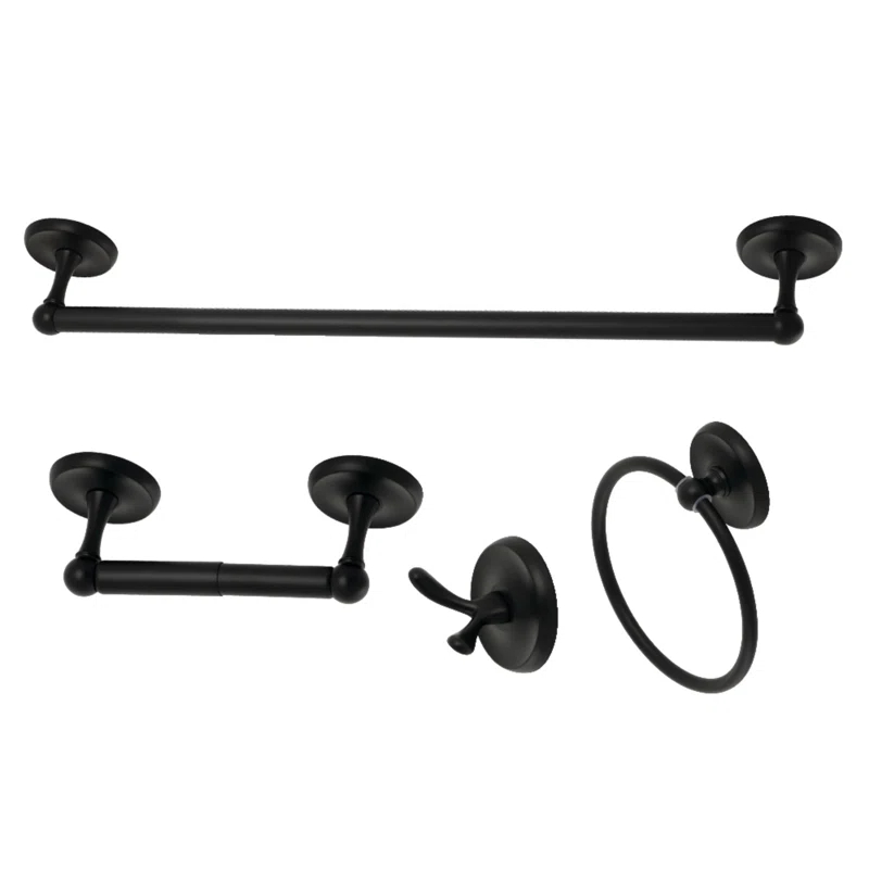 Kingston Brass BAK312478MB Kingston Brass Victorian 4-Piece Bathroom Hardware Set