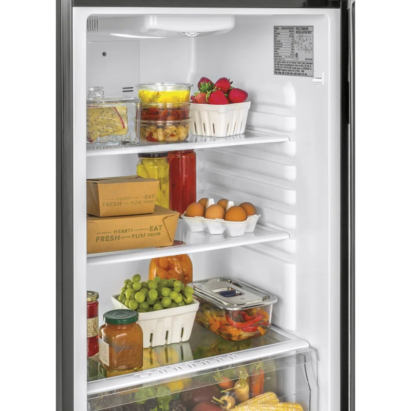 Haier Haier 24" 9.8 Cubic Feet Smudge-Resistant Top Freezer Refrigerator HA10TG21SB