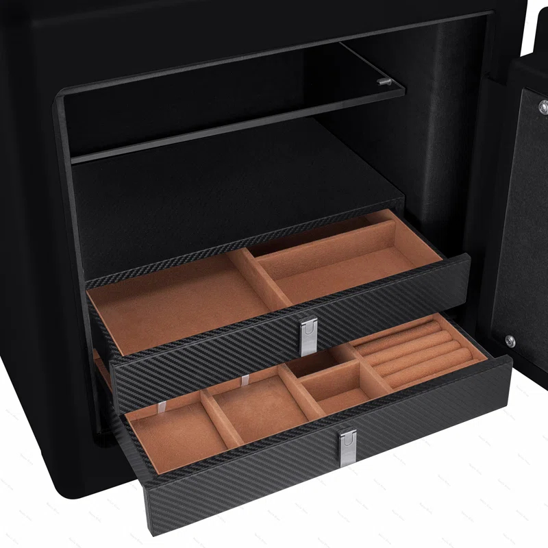 Ceballos 1.01 CUBIC FT BLACK JEWELRY SAFE V2
