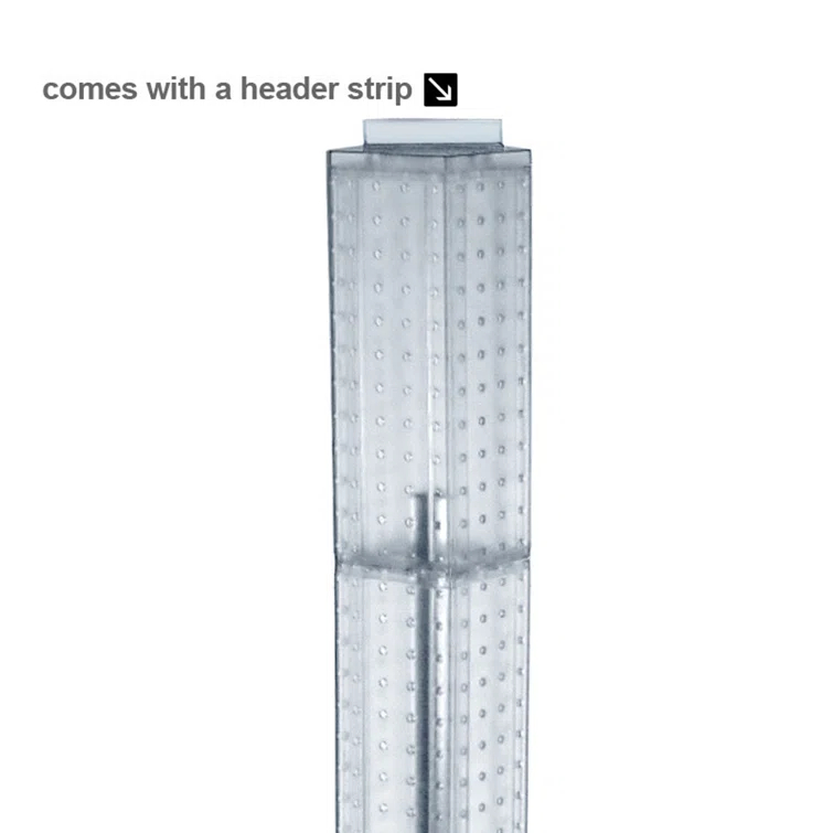 Azar Displays Four-Sided Pegboard Tower Floor Display on Revolving Base. Spinner Rack Tower. Panel Size: 4"W x 60"H