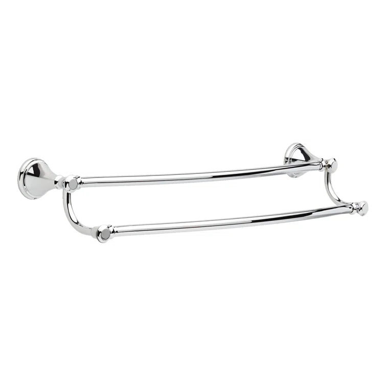Cassidy 24 in. Wall Mount Double Towel Bar Bath Hardware Accessory