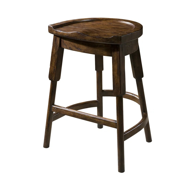 Theodore Alexander The English Inn Solid Wood Counter Stool