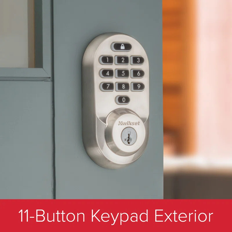 Kwikset 938WIFIKYPD15SMTTPRRCALFD Halo Wi-Fi Smart Lock Keypad Single Cylinder Deadbolt with Smartkey Security