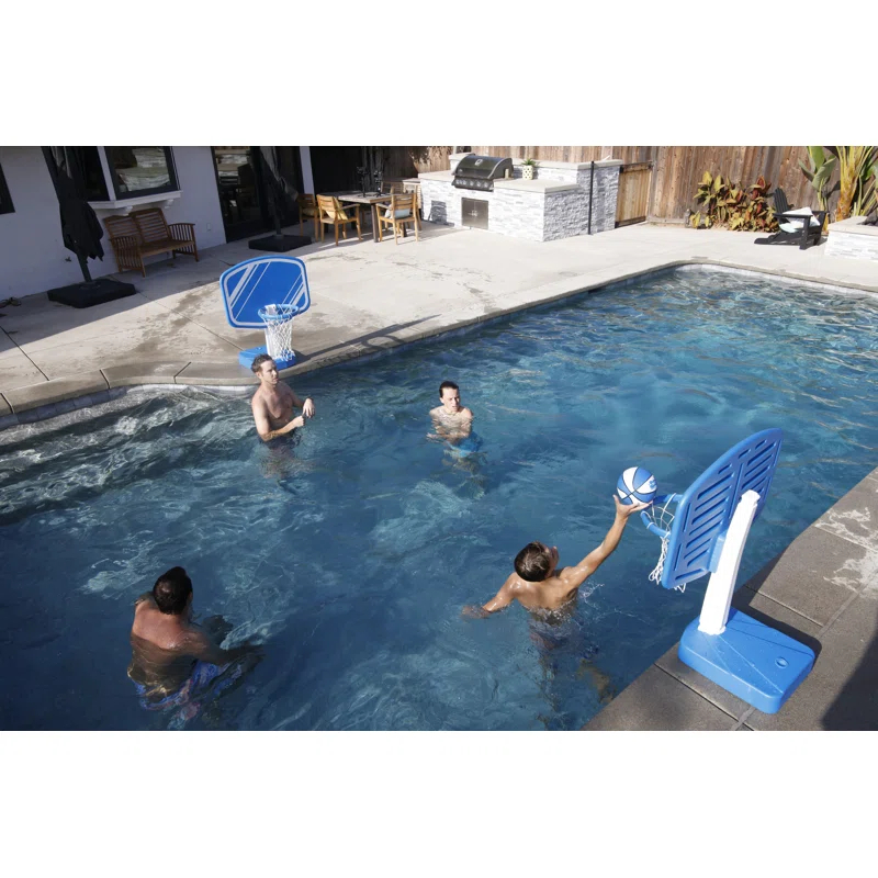 GoSports Gosports Splash Hoop 2-In1 Full Court Pool Basketball & Volleyball Game Set