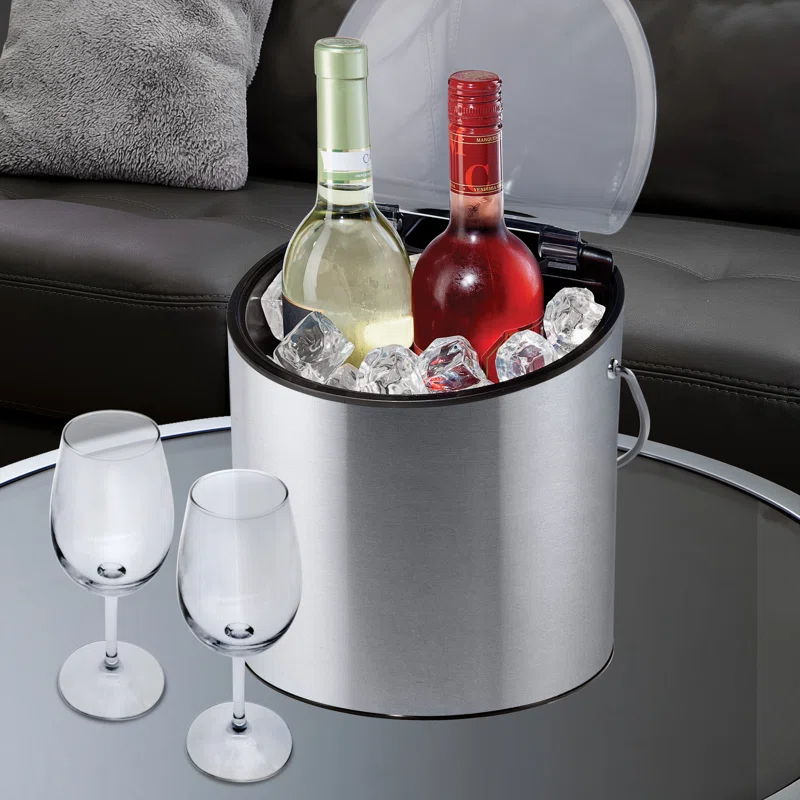 OGGI Oggi Barware Double Wall Flip Top Ice Bucket