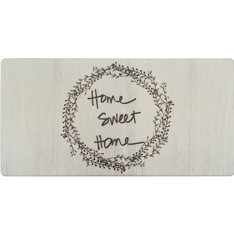 Nicole Miller Nicole Miller Cook N Comfort Home Sweet Home Wreath Kitchen Mat