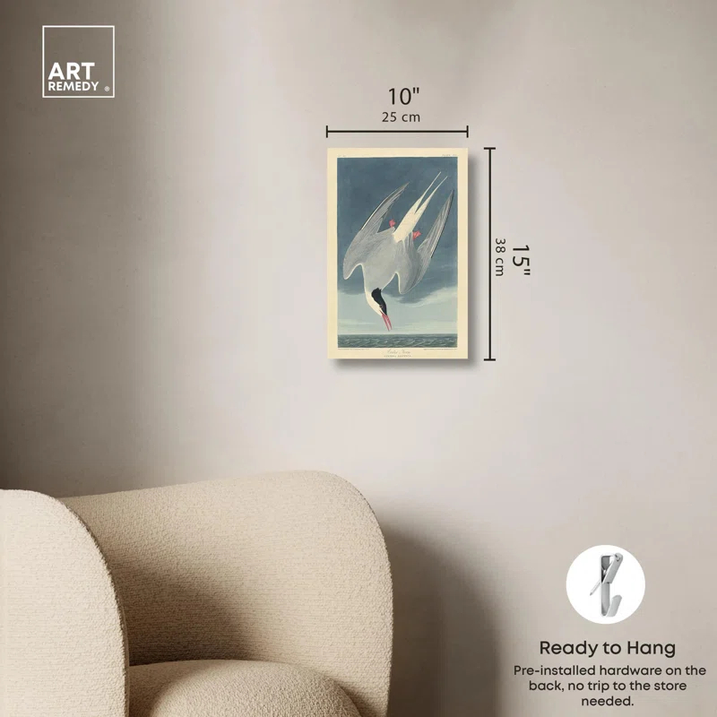 Art Remedy Arctic Tern Canvas Retro Japanese Art Prints by Art Remedy