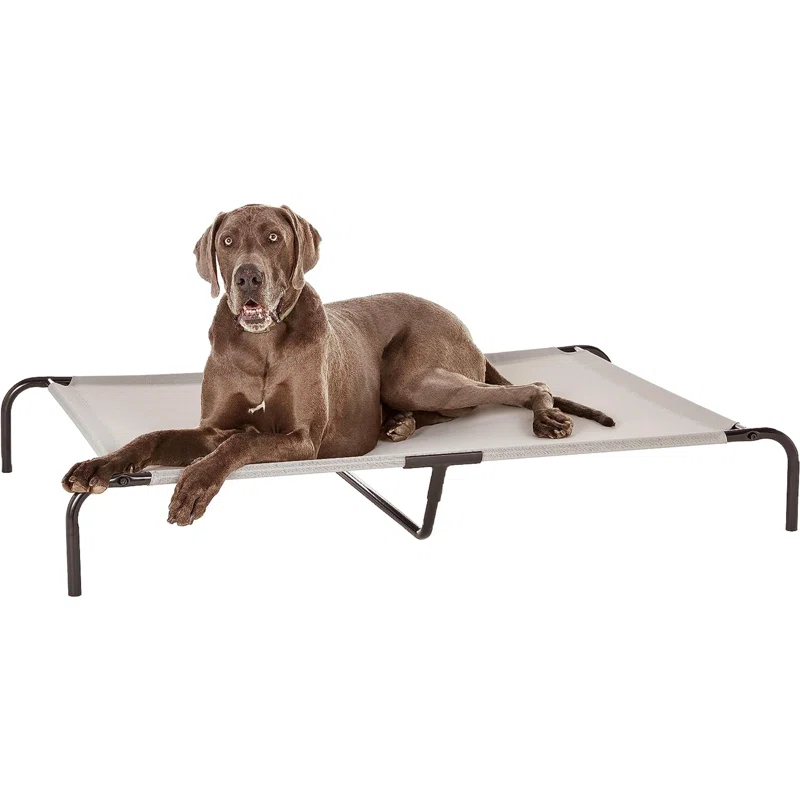 Tucker Murphy Pet™ Cooling Elevated Pet Bed For Dog, X-Large (60.1 X 37.1 X 8.9 Inches), 1 Count, Grey