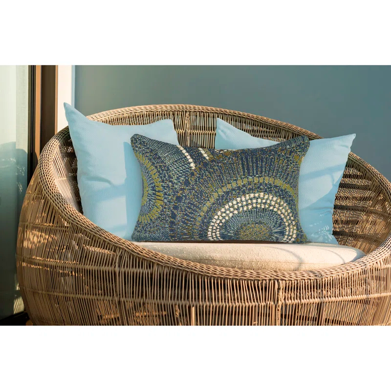 Marina Abstract Indoor/Outdoor Throw Pillow