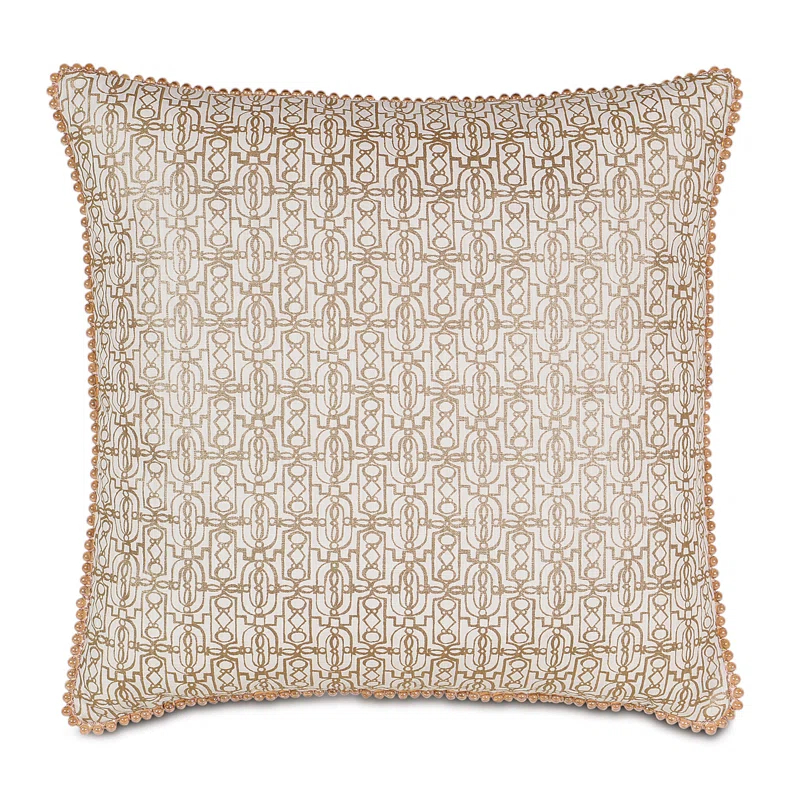 Eastern Accents Halo Appliqued Cotton Throw Pillow