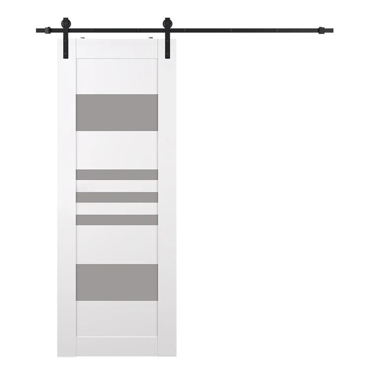 Belldinni Solid + Manufactured Wood Paneled Barn Door