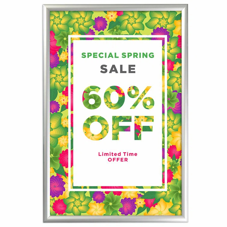 MT Displays Weatherproof Outdoor Snap Poster Frame