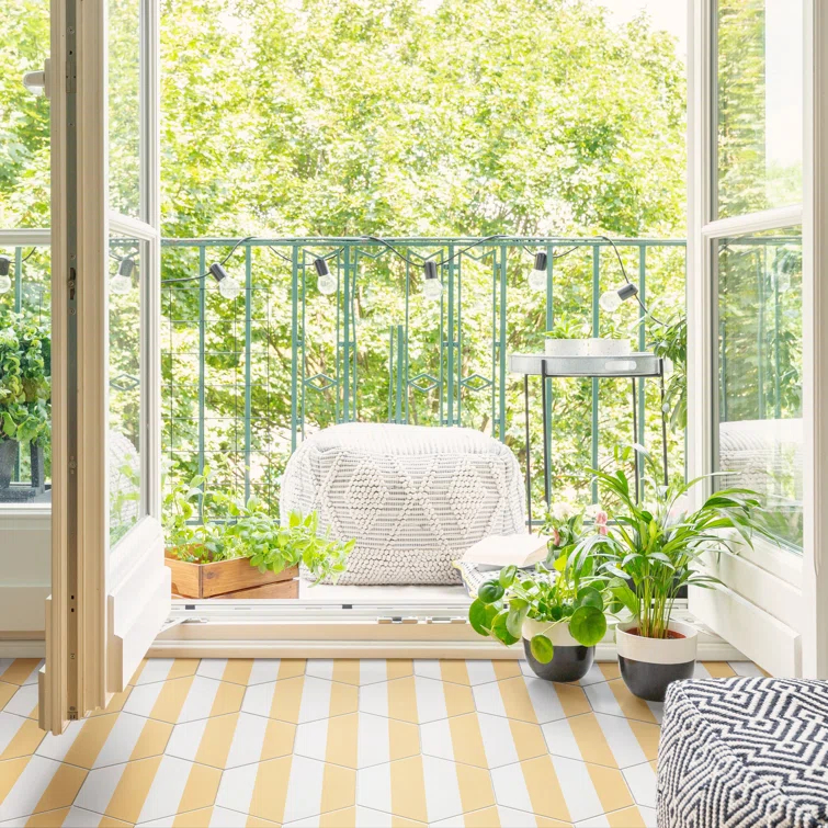 Porto Capri Hex 9" x 10" Porcelain Patterned Look Wall & Floor Tile