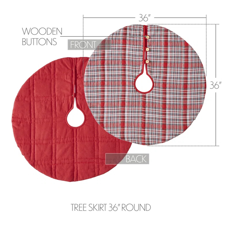 Plaid Cotton Tree Skirt