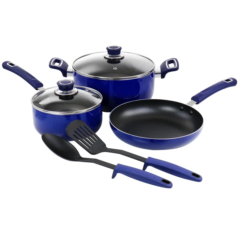 Oster Oster Non Stick 10 Piece Aluminum Cookware Set In Black