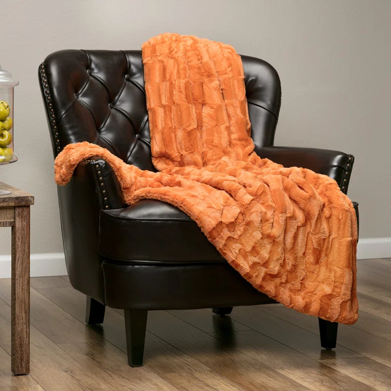 Chanasya Faux Fur Throw