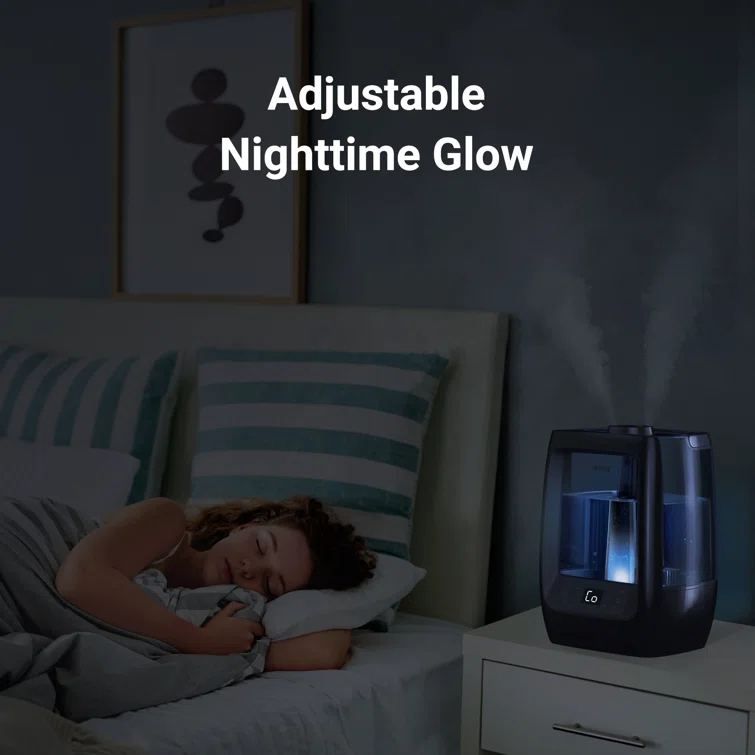 Winix Winix L200 2 Gallon Ultrasonic Humidifier with Warm/Cool Mist Aromatherapy & LightCel Technology