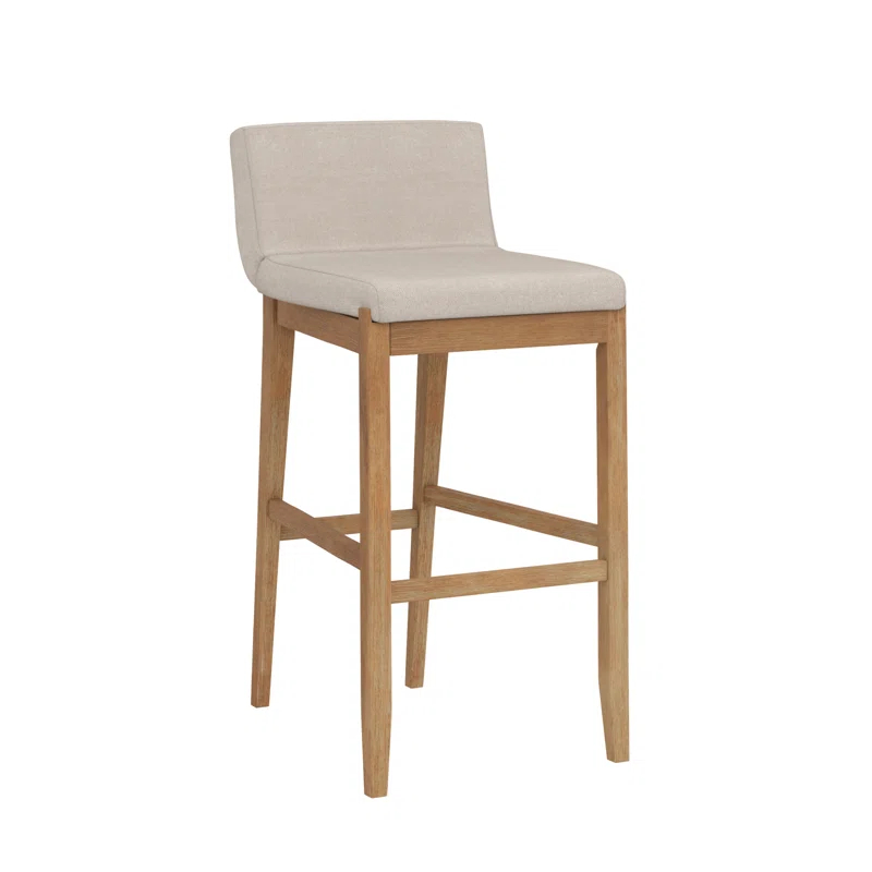 Nathan James Upholstered Wooden Stool
