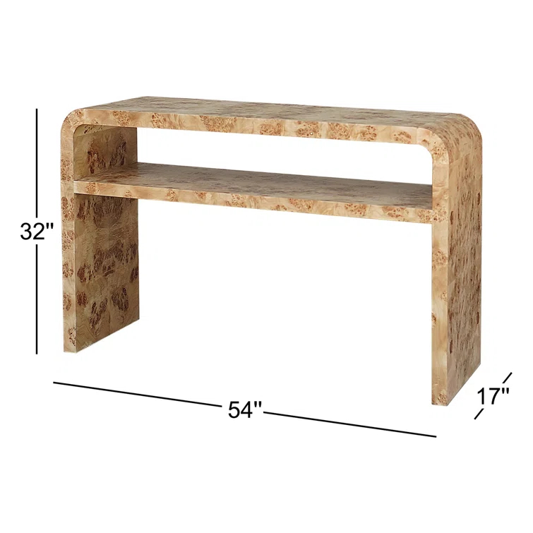 Worlds Away Marshall 54'' Solid Wood Console Table