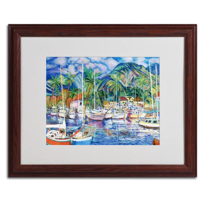 Trademark Fine Art " Lahaina Marina " by Manor Shadian