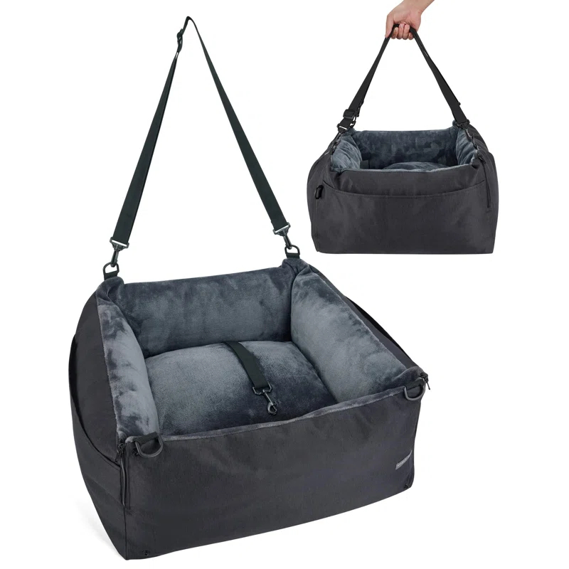 ATCHISON Detachable Washable and Waterproof Puppy Booster Car seat Soft Portable Dog Bed