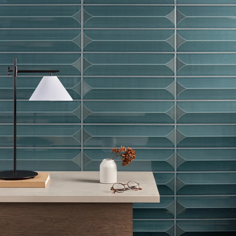Radiant Inflex 4.43'' W x 17.62'' L Crackled Ceramic Subway Wall Tile (6.53 Sq. Ft. / Case)