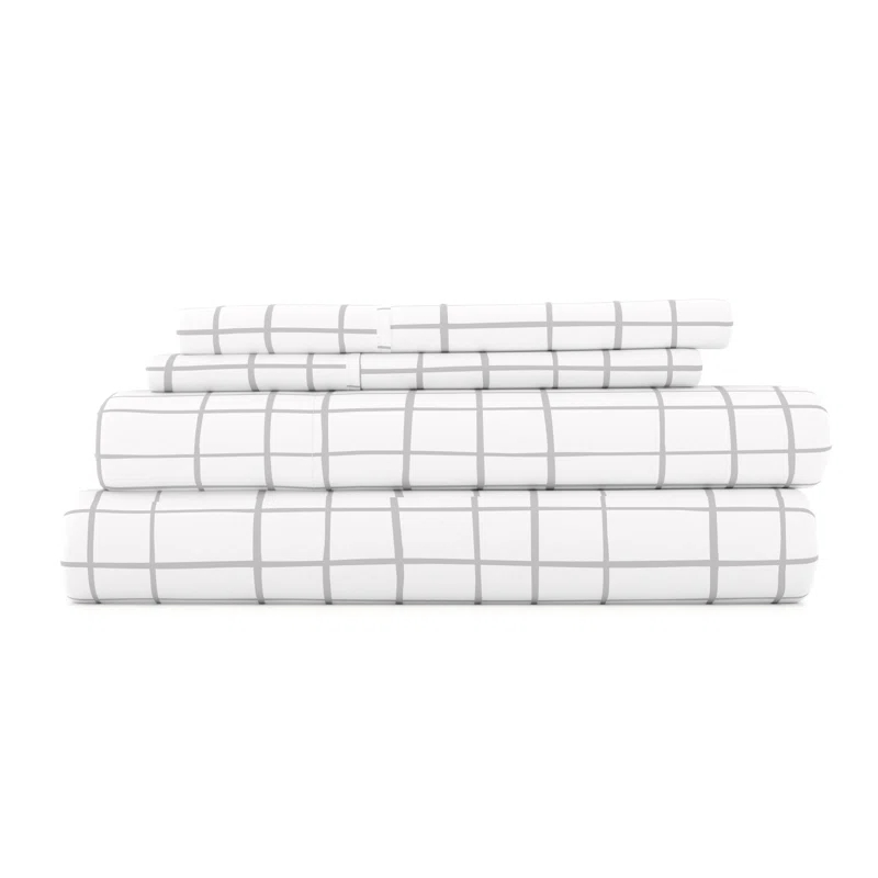 Crossroad Pattern Mirofiber Sheet Set