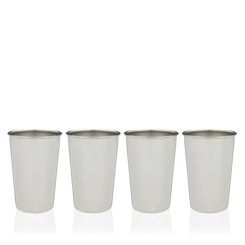 True Stainless Steel Pint Glasses