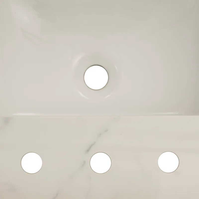 61 in. x 22 in. D Bathroom Vanity Top with Double Sinks