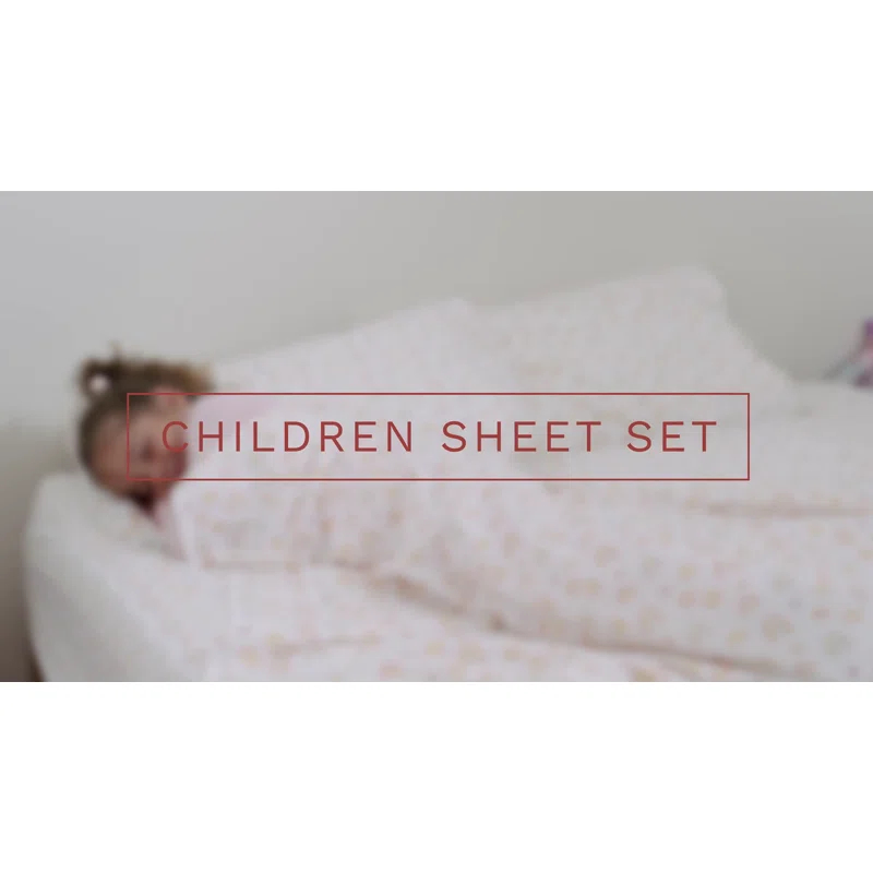CGK Linens 4 Piece Kids Microfiber Sheet Set - Wrinkle Free - Cute, Cozy, Soft