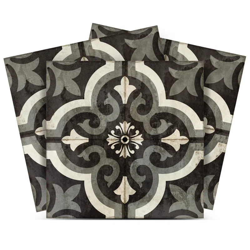 5'' W x 5'' L Vinyl Peel and Stick Mosaic Tile (Set of 24)