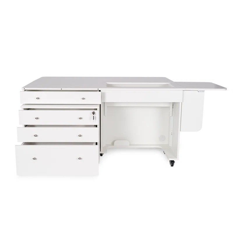 Arrow Sewing Kangaroo & Joey Hydraulic Lift Sewing Cabinet and Storage Caddy Combo by Kangaroo Sewing Furniture