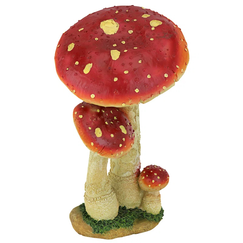Design Toscano Mystic Forest Red Mushroom Statue