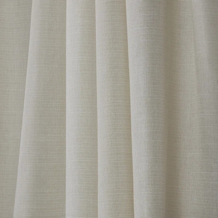 Nicole Miller Faux Linen Slub Textured Hidden Tab/Rod Pocket Top Light Filtering Curtain Panel Pair & Reviews | Wayfair