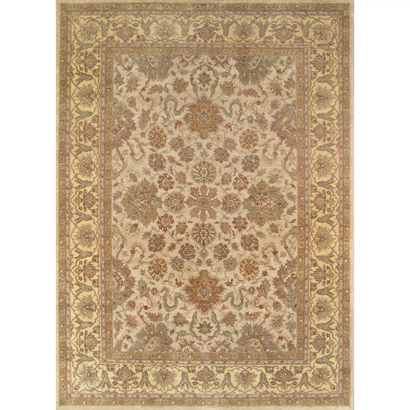 Pasargad Agra Traditional Lamb's Wool Area Rug | Wayfair