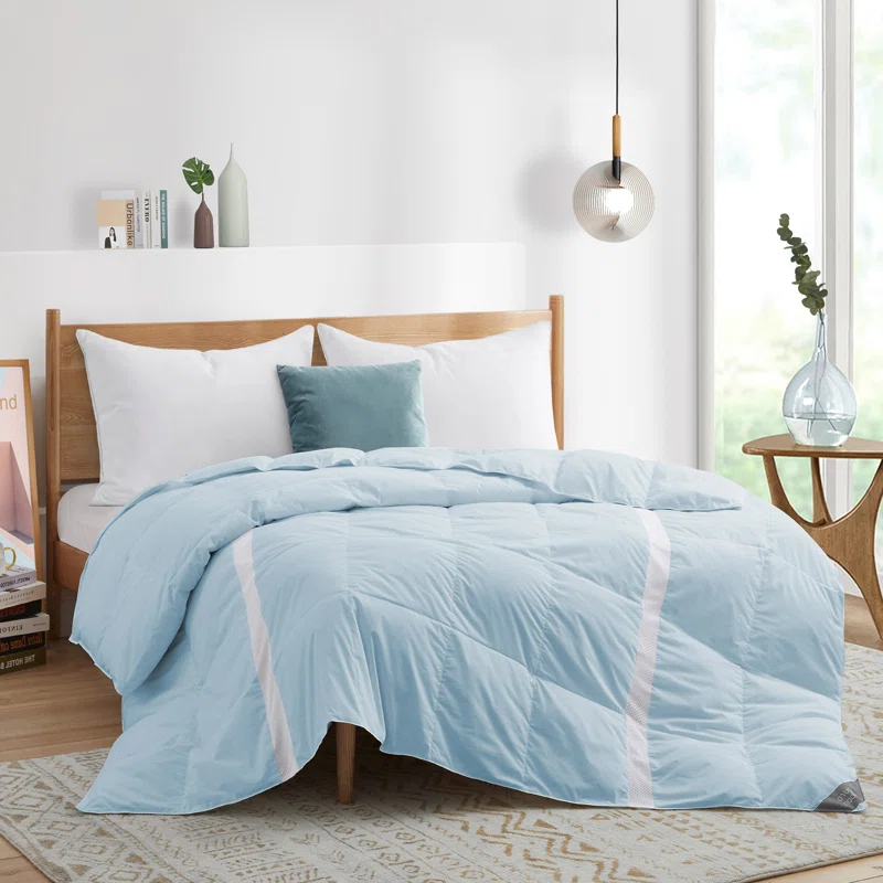 Puredown 600in³/oz Fill Power Summer Duck Down Comforter