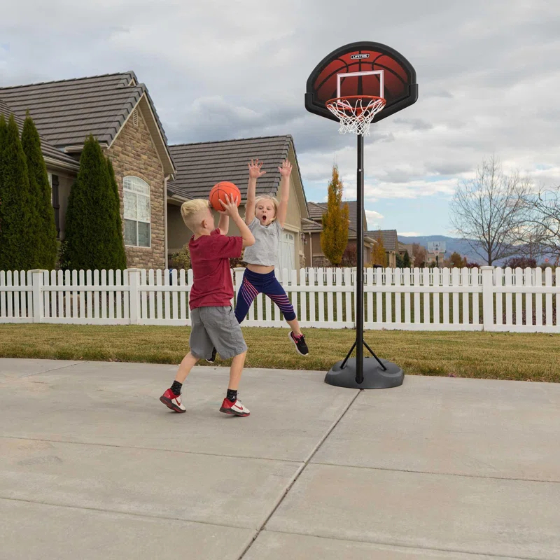 Lifetime Lifetime Height Adjustable Portable Basketball Hoop (32" Impact Backboard)