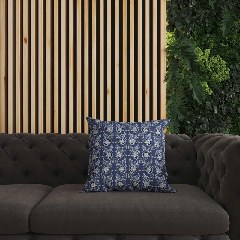 Amrita Sen Botanical Bouquet Floral Indoor/Outdoor Reversible Throw Pillow