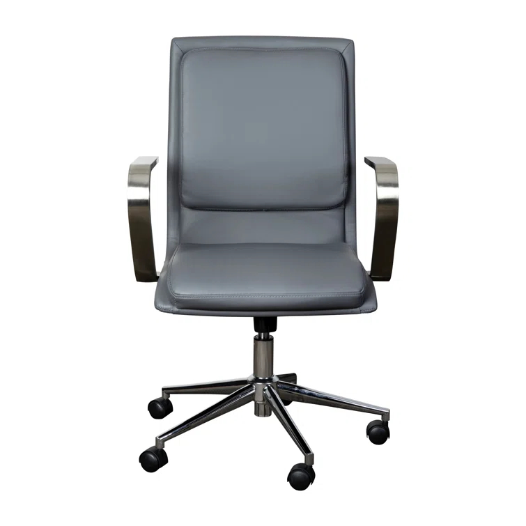 Flash Furniture Mid-Back Designer Upholstered Swivel Executive Office Chair with Armrests