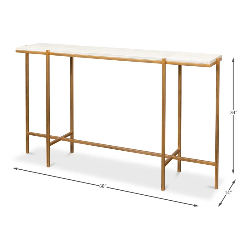 Shagreen 60'' Console Table