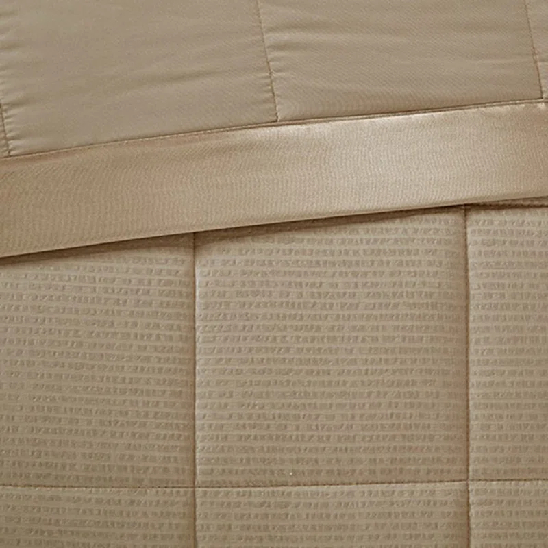 Madison Park Cambria Oversized Down Alternative Blanket with Satin Trim