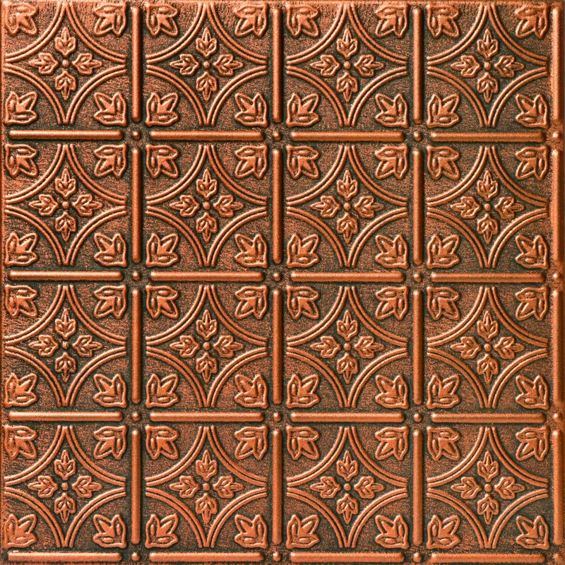 Emma's Flowers 1.64 ft. x 1.64 ft. Glue-Up Polystyrene Ceiling Tile (Set of 48)