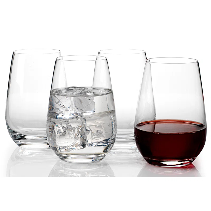 vivo by Villeroy & Boch Group Vivo by Villeroy & Boch Group Voice Set/4 Stemless Lead Free Crystal 13.5 oz All Purpose Glasses (Set of 4)