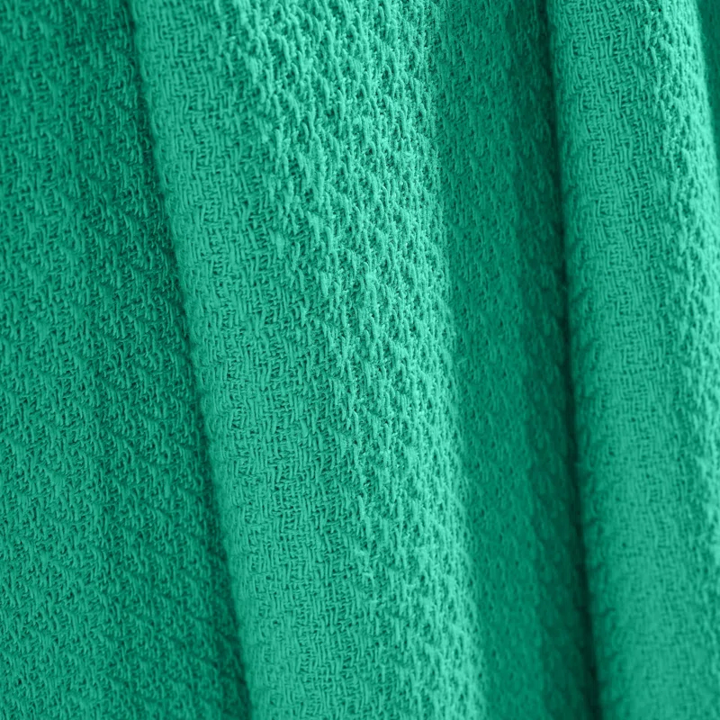 Superior Waffle Weave Honeycomb Knit Soft Textured All-Season Cotton Blanket