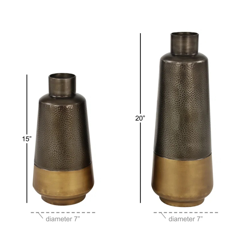 Novogratz Metal Floor Vase