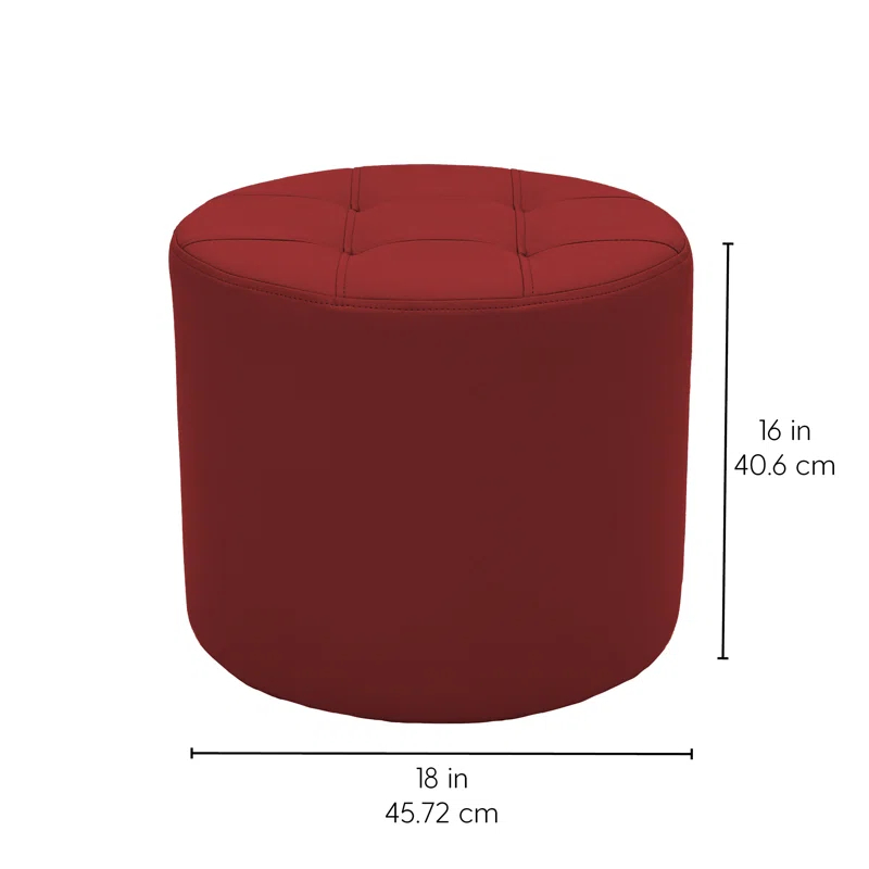 Factory Direct Partners Faux Leather Ottoman